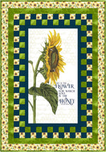 Sunflower Serenity Panel Quilt Kit | Material Girlfriends 3YD Andapanel Pattern