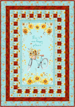 Sunflower Sweet Panel Quilt Kit | Material Girlfriends 3YD Andapanel Pattern