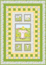 Farm Babies Little Farm Friends Panel Quilt Kit | Material Girlfriends 3YD Andapanel Pattern