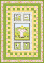 Farm Babies Daisy Lane Panel Quilt Kit | Material Girlfriends 3YD Andapanel Pattern