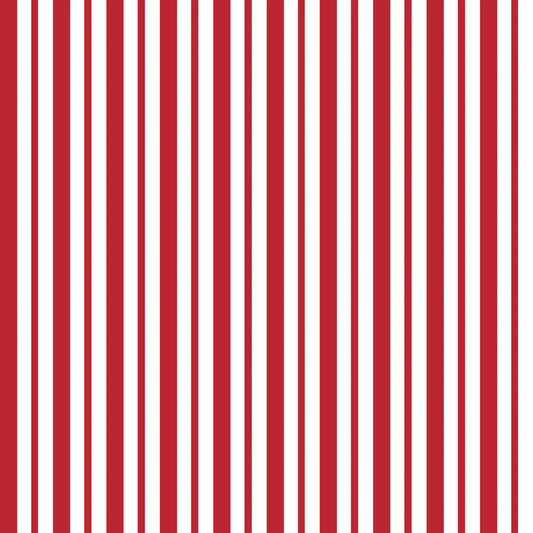 Maywood Studio – Red Mini Awning Stripe (8249M-R) | Kimberbell Basics