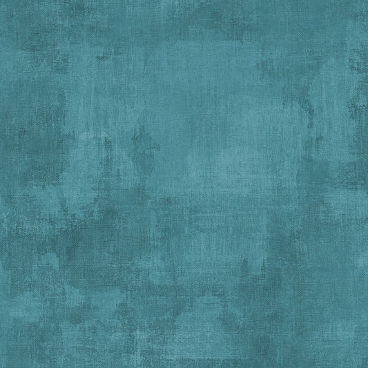 Teal Dry Brush Cotton Fabric by the Yard