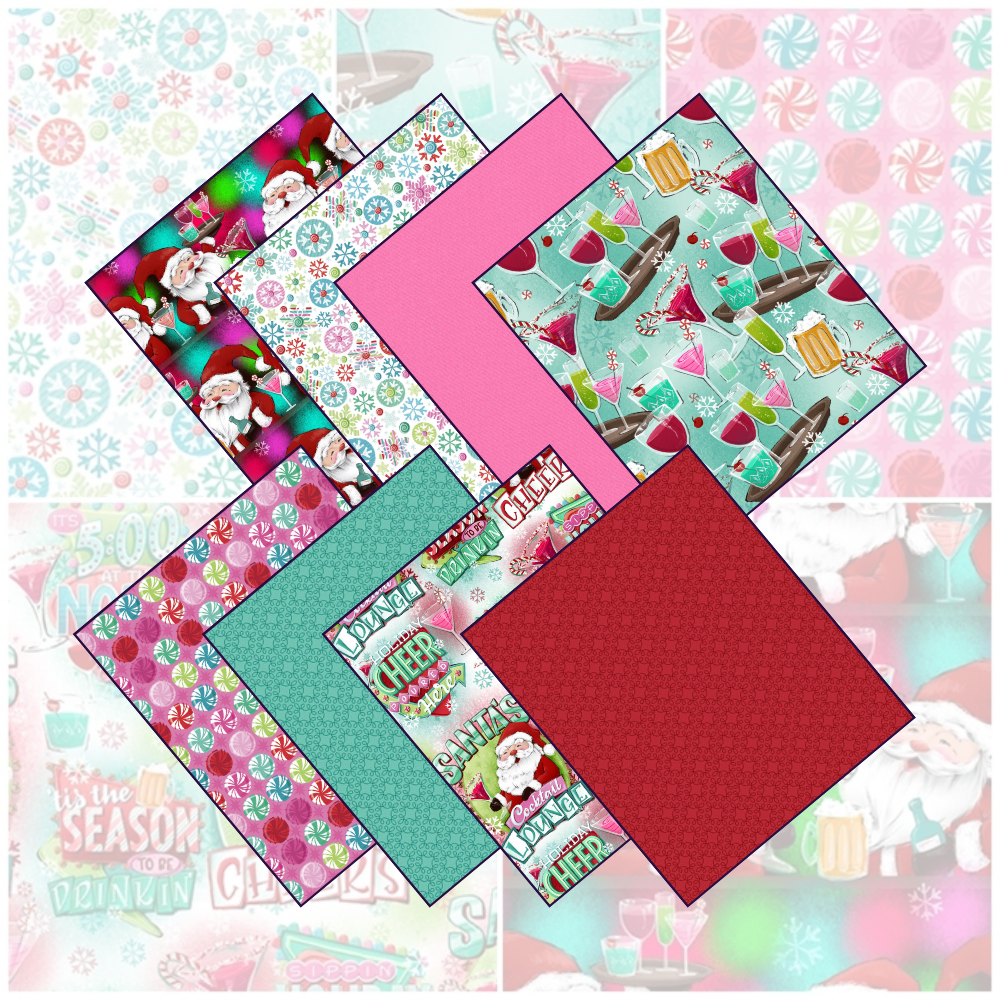 Holiday Spirits Cotton Fabric Bundle