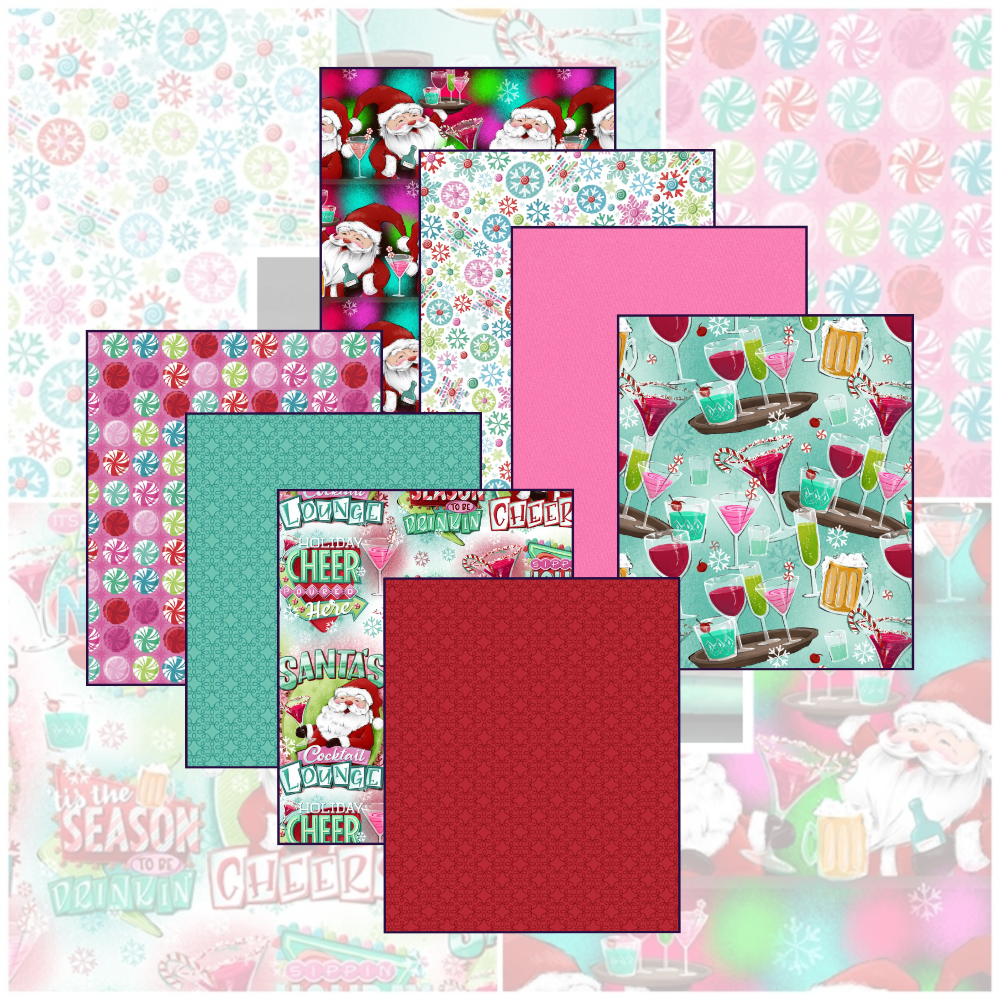 Holiday Spirits Cotton Fabric Bundle