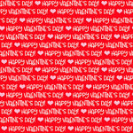 Gnomie Love Gnome Valentine's Day Fabric -  Valentine Words on Red - Cotton Fabric by the Yard (SKU 9784-88)