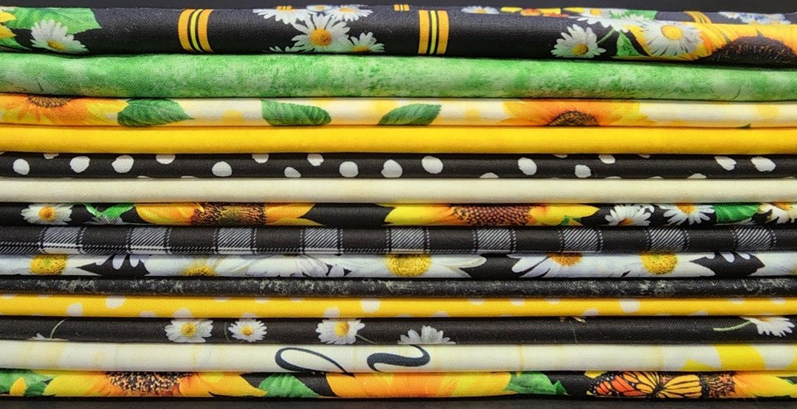 Advice From a Sunflower FQ Fabric Bundles - Panel and 13 FQs