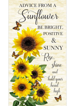 Advice From A Sunflower Panel & Sunflower Bouquets PRECUTS - DIY Beginner Quilt Kit - Picture This Pattern