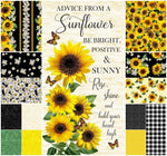 Advice From a Sunflower FQ Fabric Bundles - Panel and 13 cuts (3 sizes)