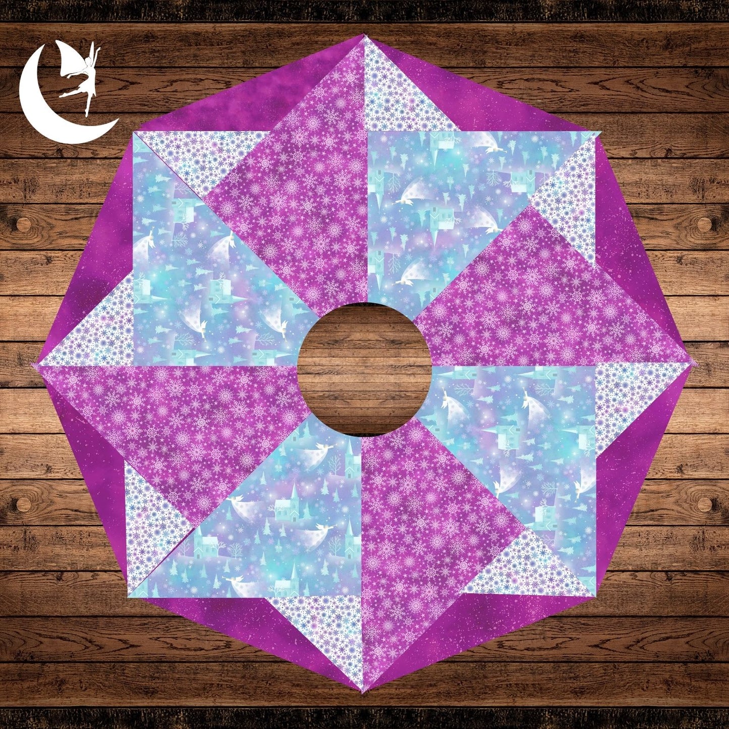 Angels on High Spinning Star Tree Skirt Kit