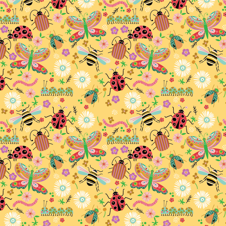 Hey Love Bug – 5" Squares (Charm Pack)