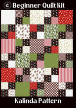 Cotton Christmas Quilt Kit with Snow Place Like Home Birdhouse Theme