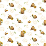 Honey Bees & Flowers Please - 8 Yard Bundle in Navy