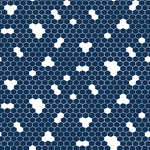 Honey Bees & Flowers Please - 8 Yard Bundle in Navy