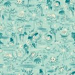 Forever Neverland Peter Pan Full Yard Bundle 8 pcs (Mist) with Neverland Panel by Jill Howarth