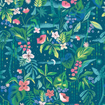 Forever Neverland Tropical Floral Night (C15903-NIGHT) Cotton Fabric by the Yard