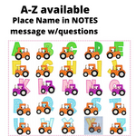 Personalized Baby Gift - Custom Tractor Flannel and Cuddle Minky Crib Blanket