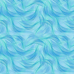 Electric Ocean Dotty Waves Aqua Cotton Fabric by the Yard (SEA-CD2857)