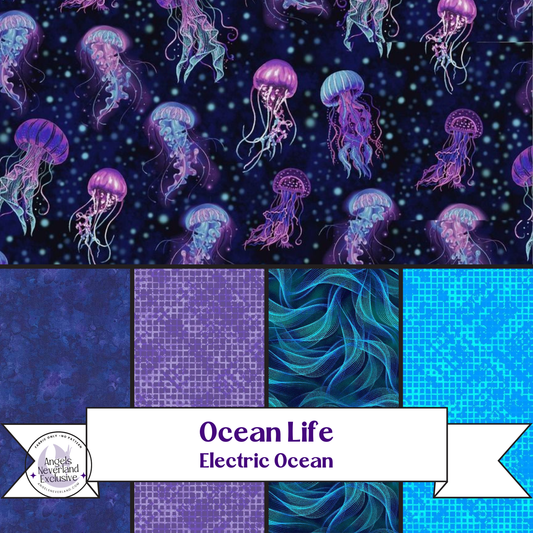 Ocean Life FQs Bundle - Bioluminescent Jellyfish