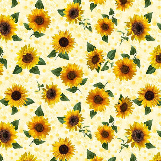 Fleur Butter CD2923 - Advice From a Sunflower Cotton Fabric Yardage