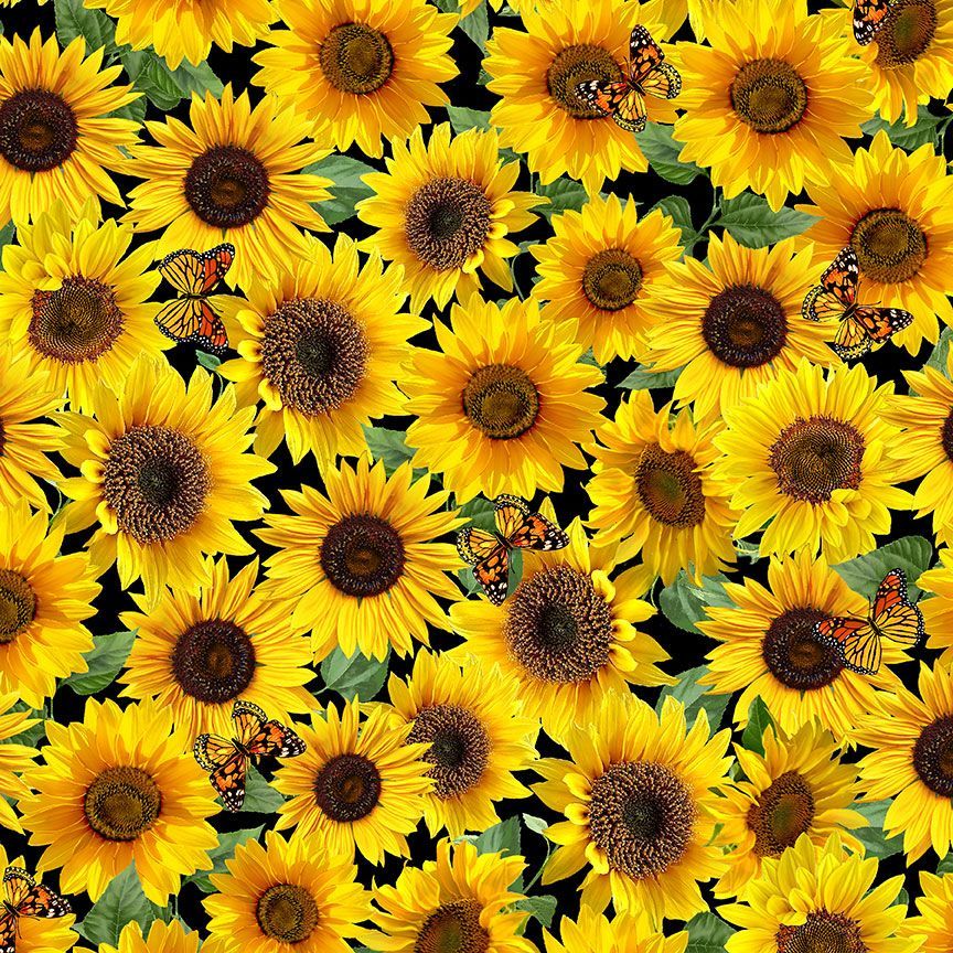 Fleur Butter CD2923 - Advice From a Sunflower Cotton Fabric Yardage