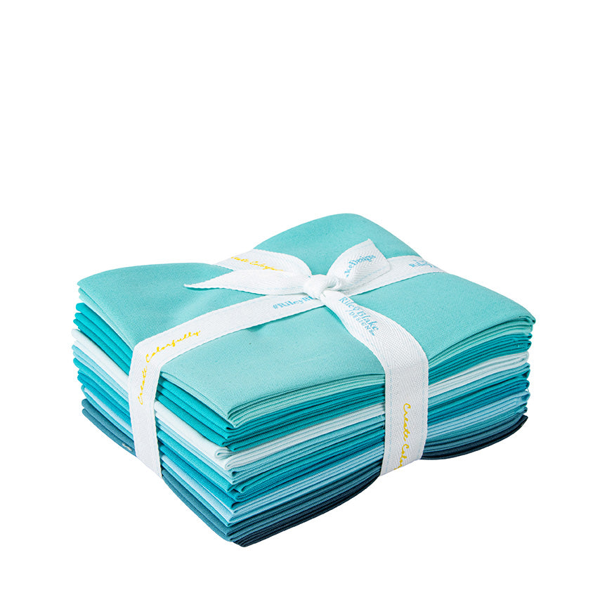Confetti Cotton™  - Aqua Fat Quarter Bundle - 12 pcs