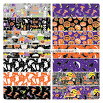 Glow in the Dark Halloween Fabric - Precut Fat Quarters Fabric Bundle -  Chills & Thrills