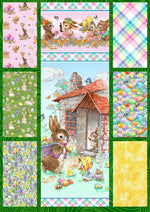 Hoppy Hunting & Bunny Tails Easter Beginner Quilt Kit with Picture This Pattern