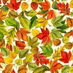 Fall Is In The Air Metallic - 1 yard Fabric Bundle
