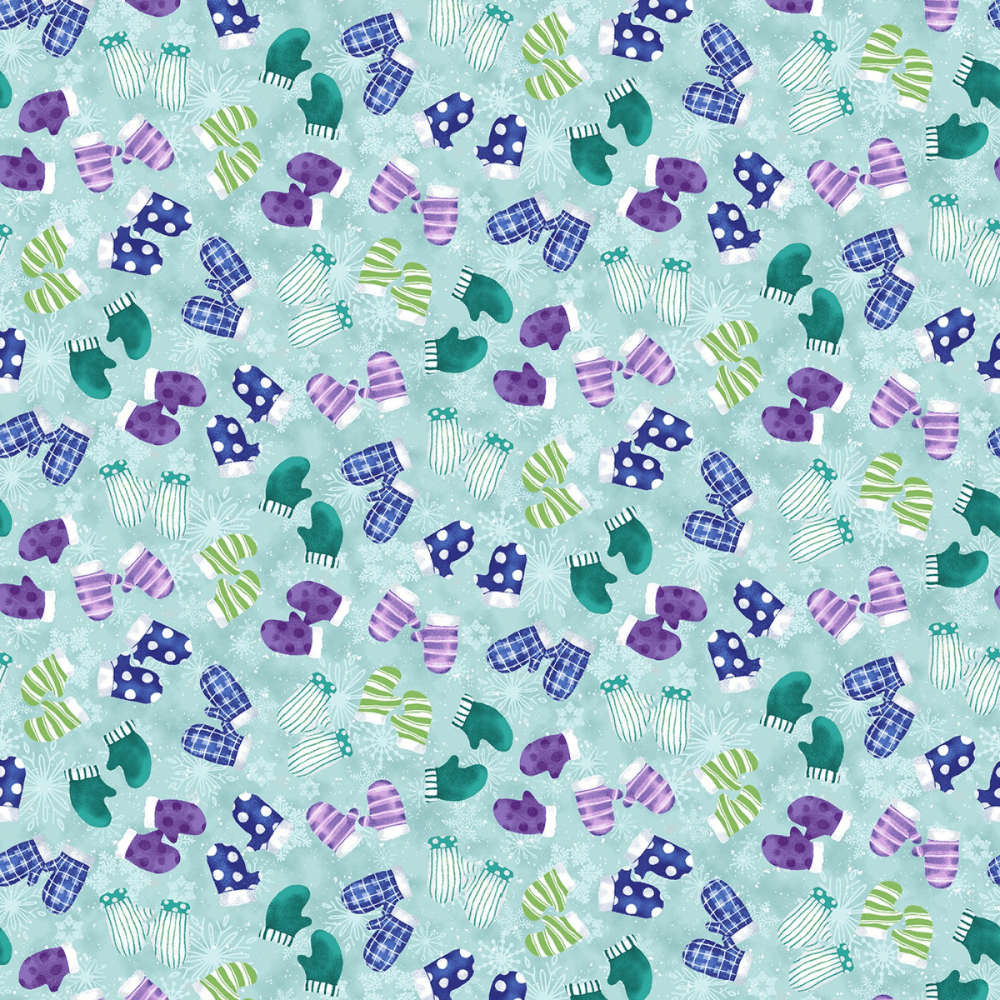 Flurry Friends DIY Easy Beginner QUILT KIT with Tonga Batiks FROST precuts - Picture This Pattern