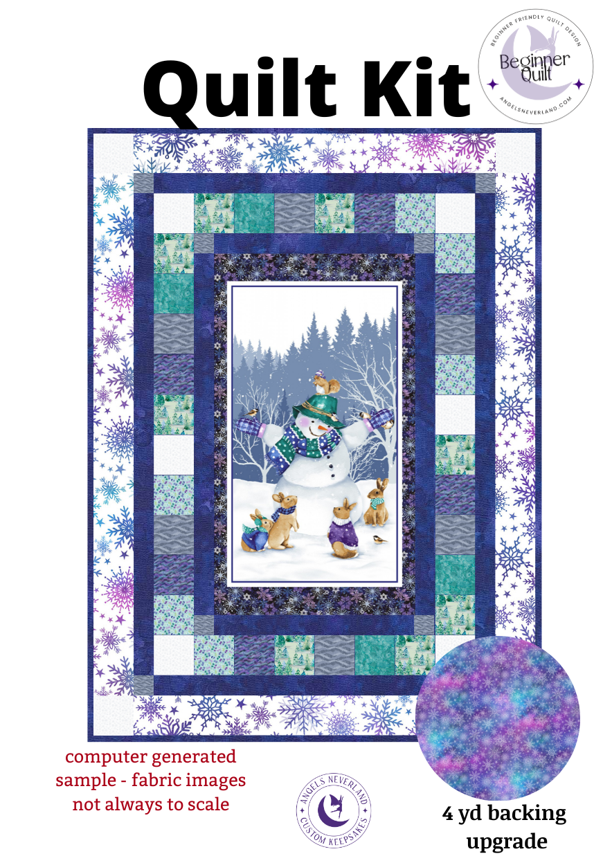 Flurry Friends DIY Easy Beginner QUILT KIT - Picture This Pattern