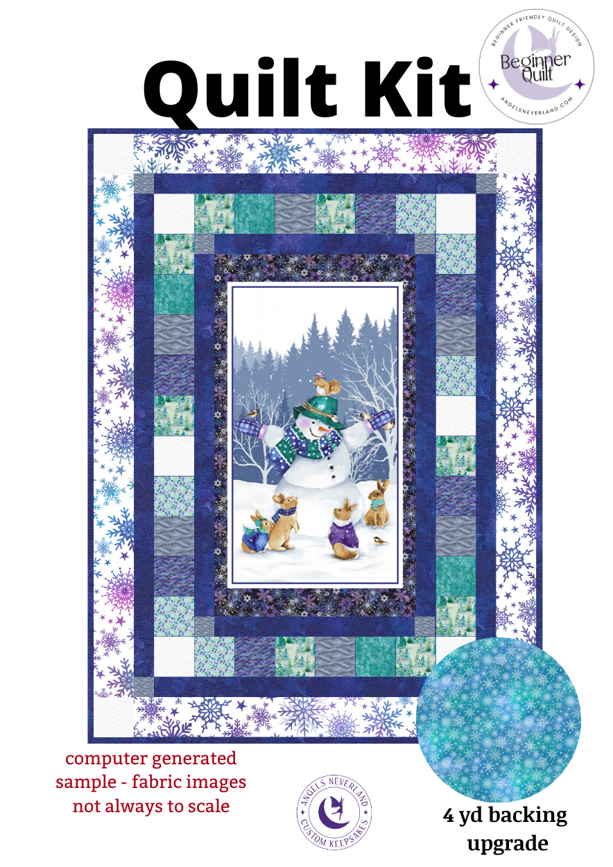 Flurry Friends DIY Easy Beginner QUILT KIT - Picture This Pattern