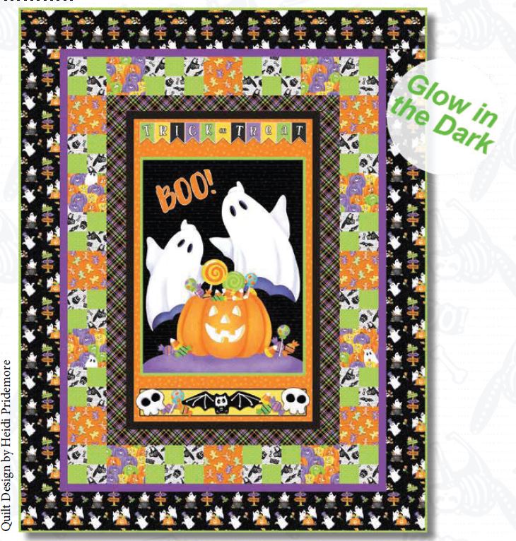 FREE QUILT PATTERN Download Glow Ghosts Quilt #1 Beginner Pattern 52" x 67"