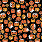 Halloween Beginner Quilt Kit - Chills & Thrills Glow in the Dark Halloween Cotton Fabric ABC & 123 Pattern