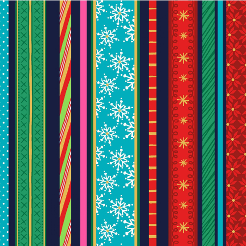 Michael Miller A Gnome to Fa La Christmas Metallic Fabric Bundles with Panel