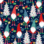 Michael Miller A Gnome to Fa La Christmas Metallic Fabric Bundles with Panel