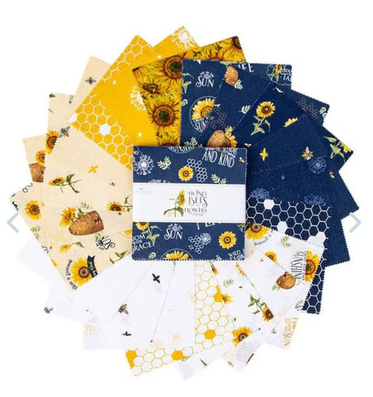 Honey Bees & Flowers Please - 5" Stacker Precuts