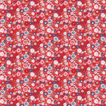 Hip Hip Hooray Liberty - Hooray Red - Cotton Fabric by the Yard