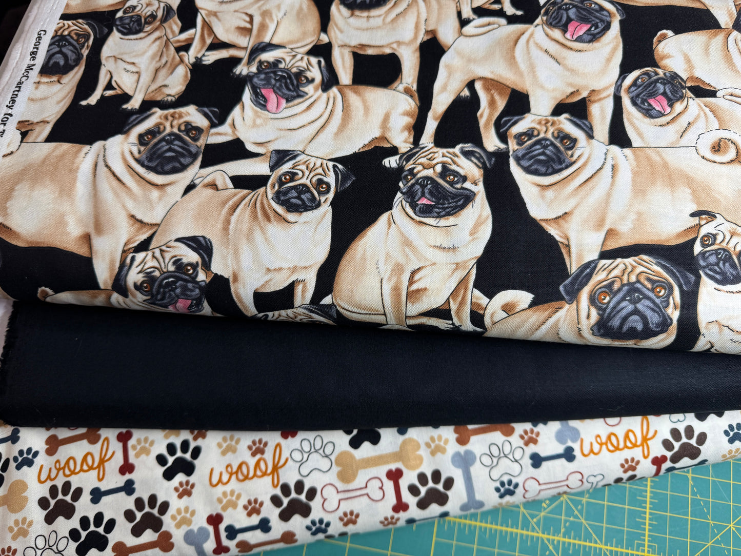 Paws & Pugs 3 Yard Quilt Fabric Bundle | Angels Neverland Exclusive