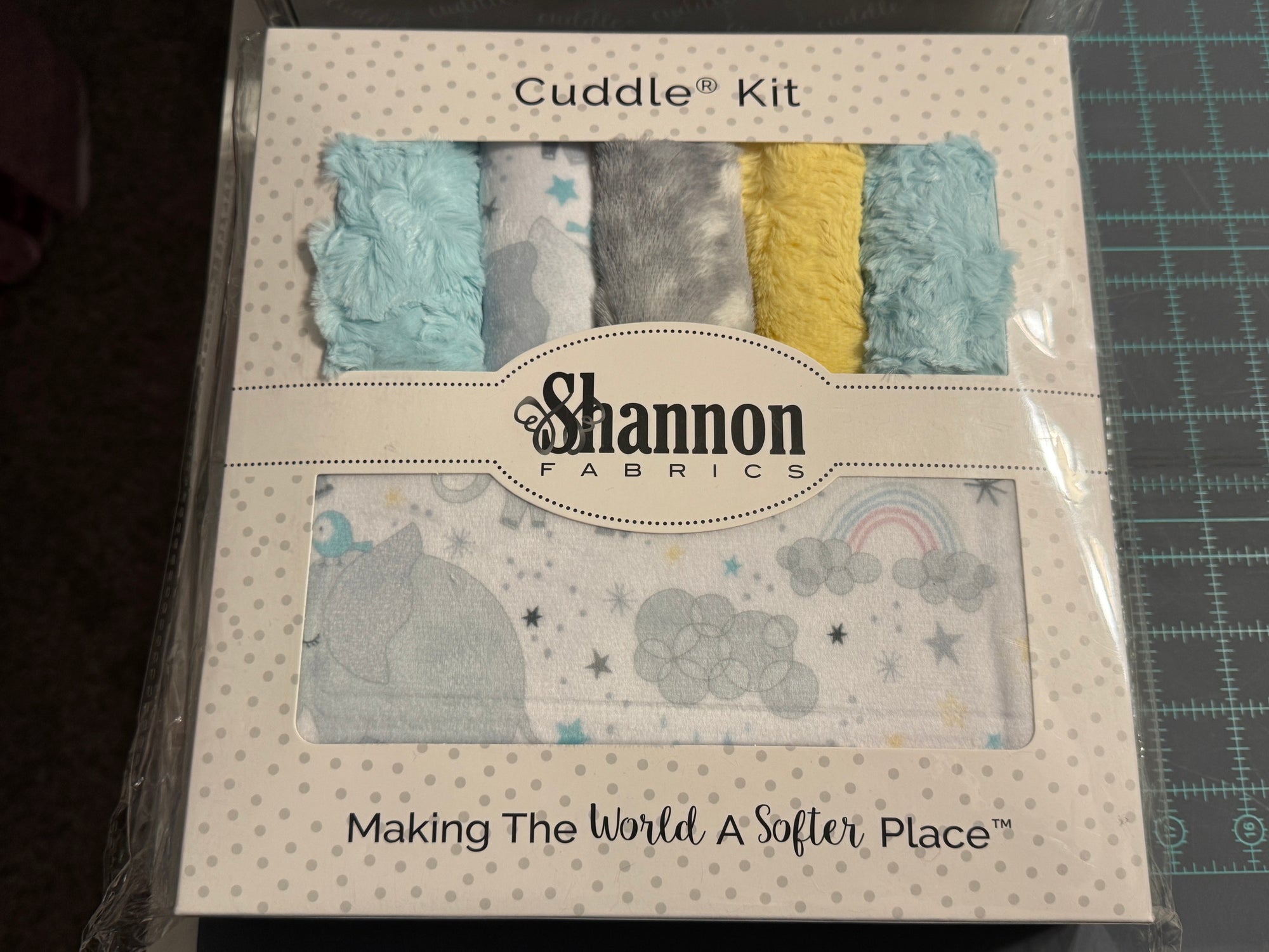 Cuddle® Kit Ear For You Snow Nursery Quilt Kit includes backing with FREE Sew Together Tuesday Video Tutorial