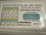 Cuddle® Kit Ear For You Snow Nursery Quilt Kit includes backing with FREE Sew Together Tuesday Video Tutorial