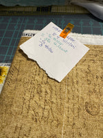 Handwriting Text on Woven Texture Cotton Quilting Fabric, Honey Bee Farm