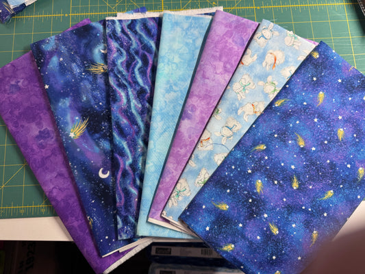 Arctic Nights Boreal Buddies Aurora Borealis Fabric from Bunnies By the Bay FQ bundles