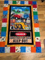 Building Dreams Construction Zone Panel Easy DIY Beginner QUILT KIT Construction Equipment Picture This Pattern