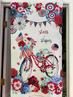 Stars & Stripes Patriotic Fabric Bundle – Panel + 8 FQs (Timeless Treasures)