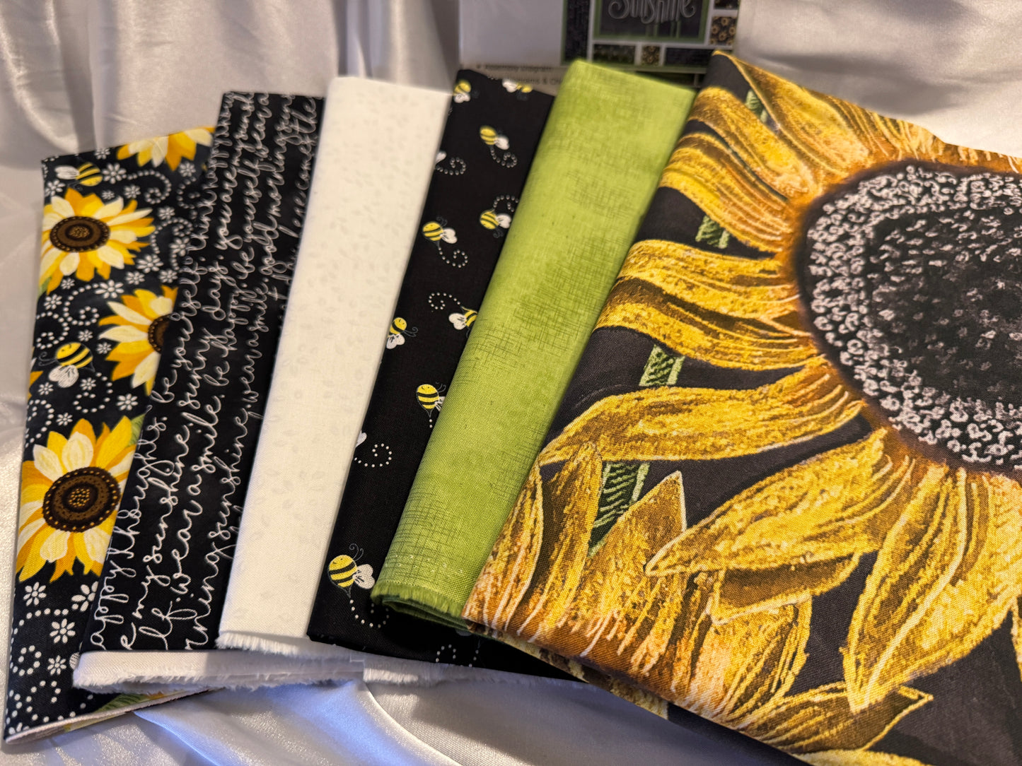 You Are My Sunshine Message Board Sunflower Quilt Kit for the Confident Beginner