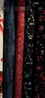 Stars of All Sizes Tonga-B7839 Honor from Tonga Valor Accents, Cotton Batik Fabric by the Yard