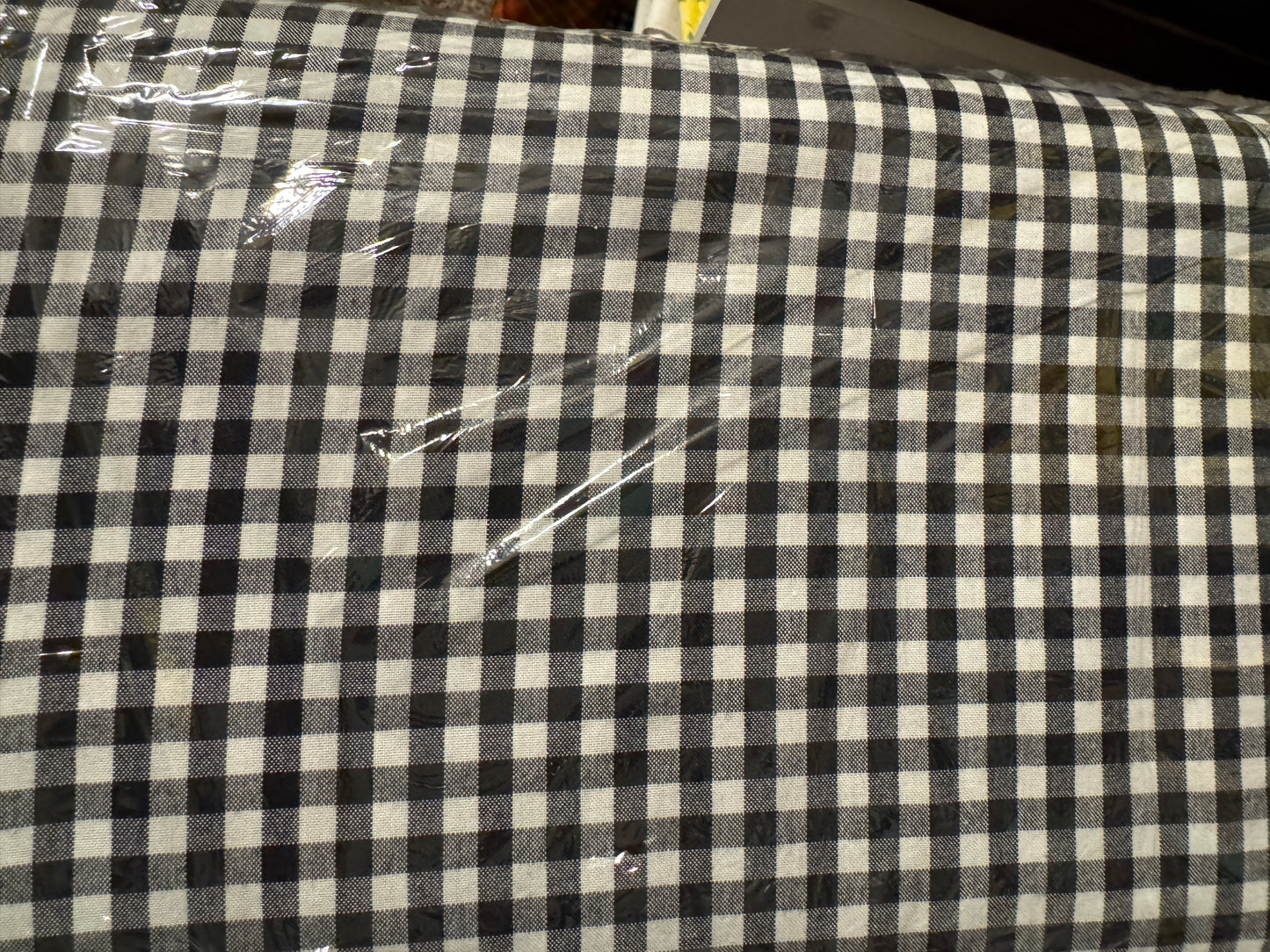Robert Kaufman Carolina Gingham 1/4" Black Cotton Fabric by the Yard