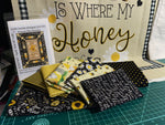 Beginner Bee Hive Quilt Kit Timeless Treasures Home Is Where My Honey Is DIY Panel Quilt with Picture This Pattern