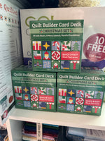 Christmas Quilt Builder Card Deck | 40 Holiday Quilt Blocks & 8 Layouts