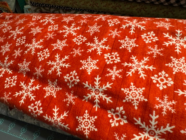 Snow Place Like Home Studio E Snowman FLANNEL Fabric Block Panel + Christmas Flannel by the Yard